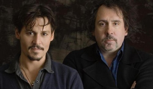 Johnny Depp e Tim Burton in Dark Shadows  