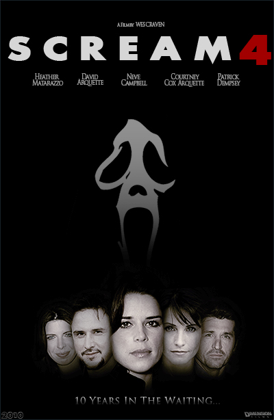 Scream 4 in sala il 15 aprile 2011 in contemporanea con gli USA  
