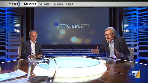 Sgarbi e Travaglio a 8 e Mezzo su La7 - [video]  