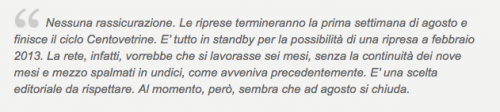 Centovetrine chiude i battenti ad agosto?  