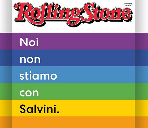 Rolling Stone Italia, le star della televisione e del cinema contro Salvini  